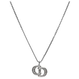 Dior Collier Cubic CD Silver Argenté