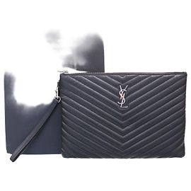 Autre Marque Pochette Monogram Matelassé Black Noir