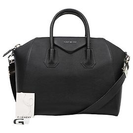 Givenchy  mala Antigona Medium em pele de cabra Preta Preto