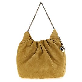 Tory Burch Bolsa de ombro em pele de vitela bege Bege