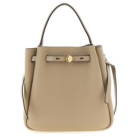 Tory Burch Sac à main en cuir de vache beige Beige