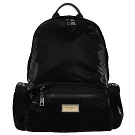 Dolce & Gabbana Black Nylon Backpack Black