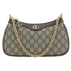 Gucci Bolsa de ombro em algodão castanho Marrom