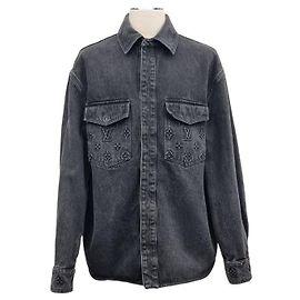 Louis Vuitton Veste de menuisier en denim Monogram Multicolore