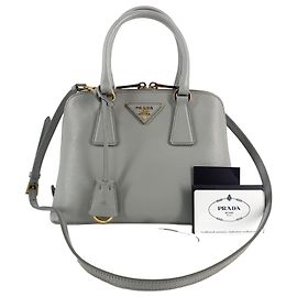 Prada Borsa a mano e a tracolla Saffiano Lux Marrone