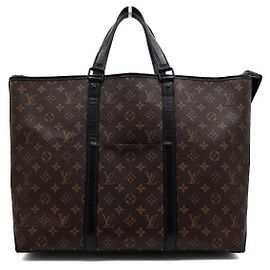 Louis Vuitton Borsa tote e a tracolla da uomo Monogram Macassar Weekend GM Multicolore