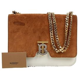Burberry Bolsa Tiracolo com Corrente Medium Marrom