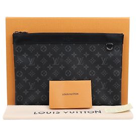 Louis Vuitton Pochette Discovery Monogram Eclipse Canvas Clutch Multicolor