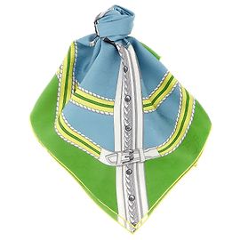 Gucci Lenço de seda multicolorido Multicor