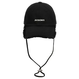 Jacquemus Boné de Algodão Preto (Baseball Hat) Preto