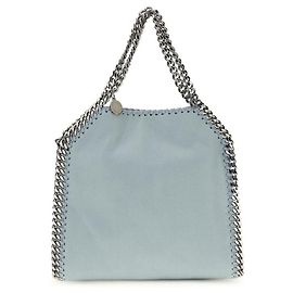 Stella Mc Cartney Blue Polyester Handbag Blue