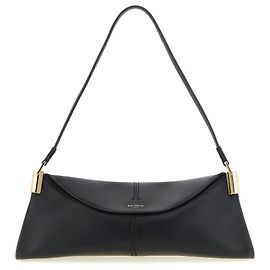 Balmain Borsa a tracolla in vitello nero Nero