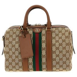 Gucci Beige Polyester-Handtasche Beige