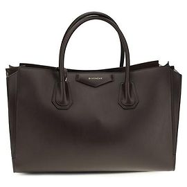 Givenchy Brown Calf Leather Bos Taurus Handbag Brown