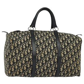Dior Bowling Navy Canvas Tote Bag Blue