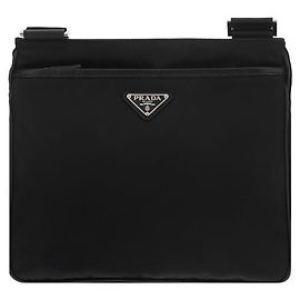 Prada Borsa a tracolla in nylon nero Nero