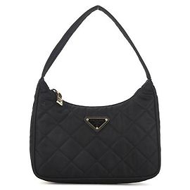 Prada Sac à épaule en nylon noir Noir