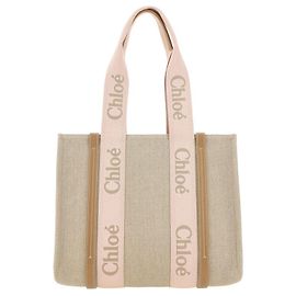 Chloé Borsa a tracolla in lino marrone Marrone