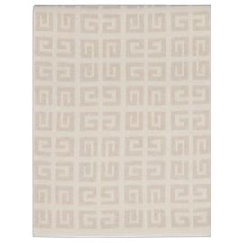 Givenchy Beige Cashmere and Wool Scarf Beige