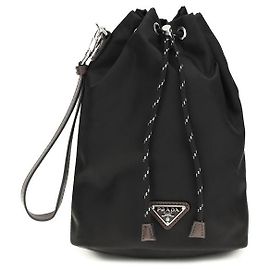 Prada Accessoires en polyamide recyclé noir Noir
