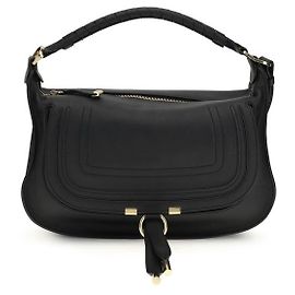Chloé Bolsa de ombro Bos Taurus em couro de bezerro preto Preto