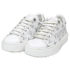 Louis Vuitton Sapatilhas Timeout Monogram Silver Multicor