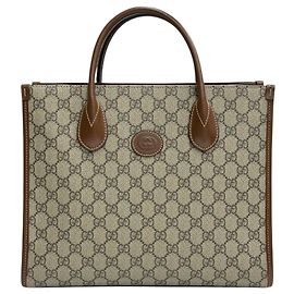 Gucci Interlocking GG Small Brown Tote Bag Brown