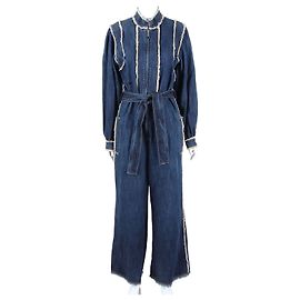 Christian Dior Denim Jumpsuit Navy Blue