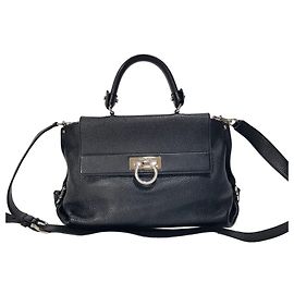 Salvatore Ferragamo Borsa a Tracolla Sofia Small Tote Nero