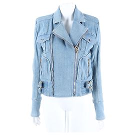 Balmain Jeansjacke Blau Blau