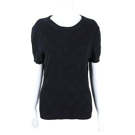 Chanel Knit Short Sleeve Schwarz