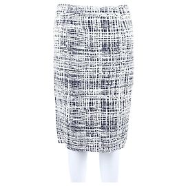 Gonna in tweed Prada bianca e nera Bianco
