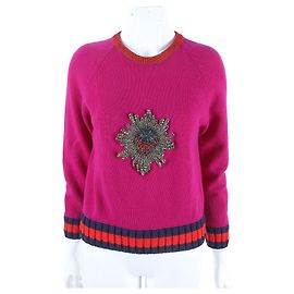 Haut en maille à manches longues Gucci Violet