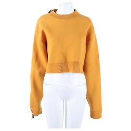 Louis Vuitton Maille Manches Longues Cropped Jaune