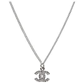 Chanel Colar Cubic CC Silver Prata