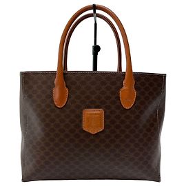 Céline Triomphe Macadam Tote Bag Braun Braun