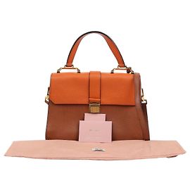 Miu Miu  mala de ombro tote Madras Marrom