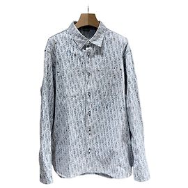 Dior Oblique Kasri Denim Overshirt Jacket Blue