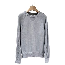 Dior Strick-Sweatshirt mit Oblique-Einsatz Grey Braun