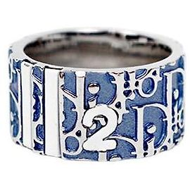 Dior Anello Blue Trotter Silver Blu