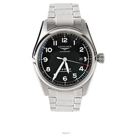Longines Spirit Automatic Chronometer Quadrante Nero Acciaio Nero
