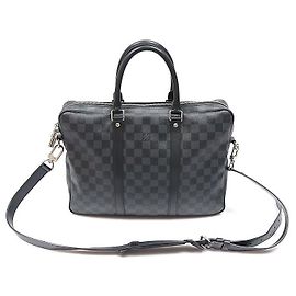 Louis Vuitton Damier Graphite Canvas Porte Document Voyage PM Noir