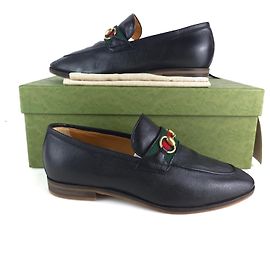 Mocassins Gucci Horsebit Web en cuir marron Marron