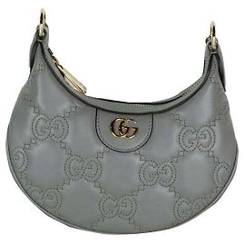Gucci Borsa a Spalla e Tracolla Matelassé Marrone