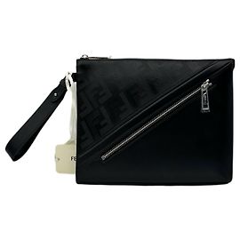 Fendi Pochette Shadow Diagonal Noir