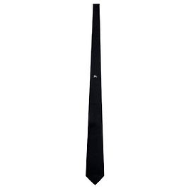 Corbata de seda Burberry negra Negro