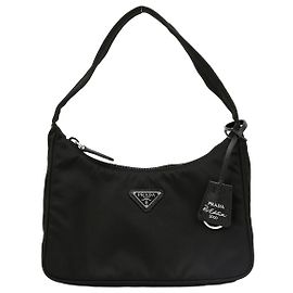Prada Sac Hobo Mini Re-Edition Noir Noir