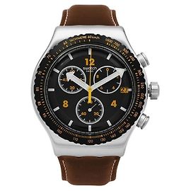 Autre Marque ESSENTIALS CANYON CHASER Chronograph Men's Leather Watch Multiple colors