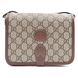 Gucci Mini bolso de hombro Interlocking Castaño