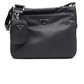 Prada Nylon Tessuto Messenger Bag Black